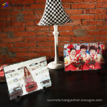 Sunmeta high quality factory supply 3d blank sublimation rock photo, photo slate